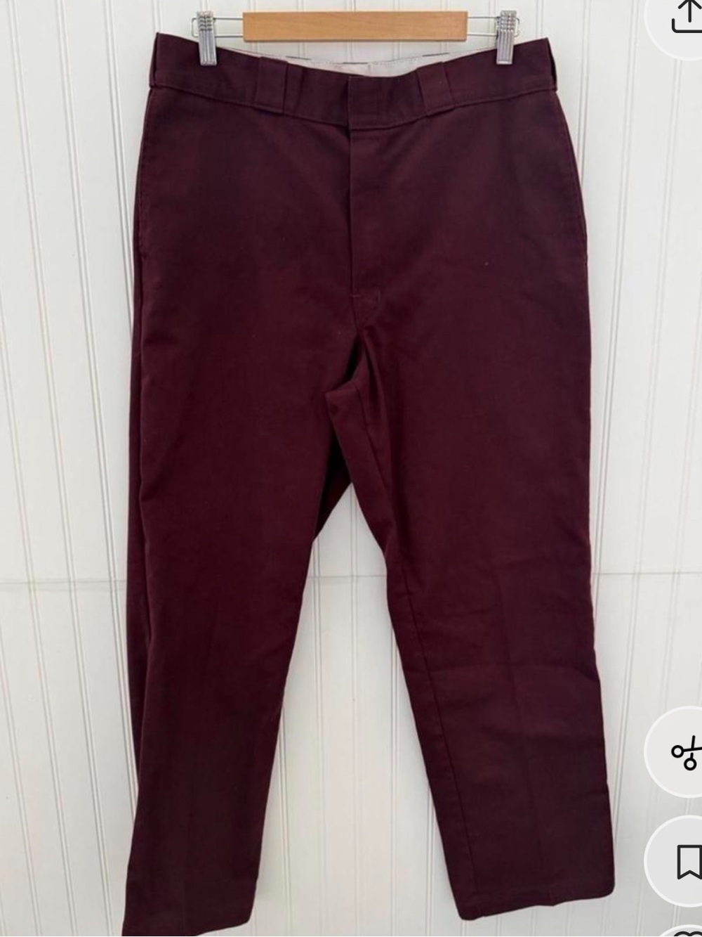 Dickies Men's Burgundy Chinos